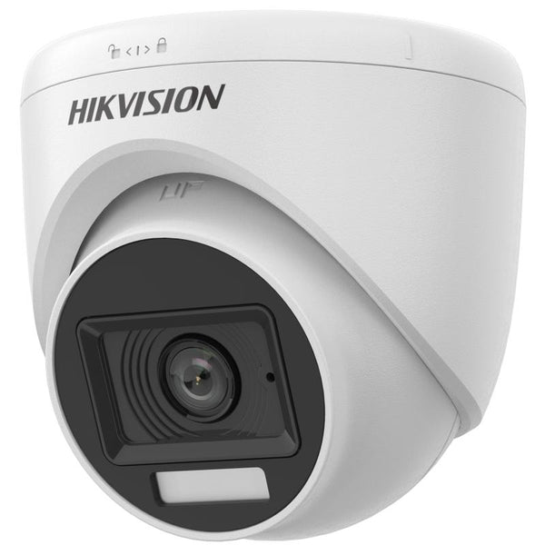 HIKVISION 3K Smart Hybrid Audio Turret, Plastic, 20M - DS-2CE76K0T-LPFS