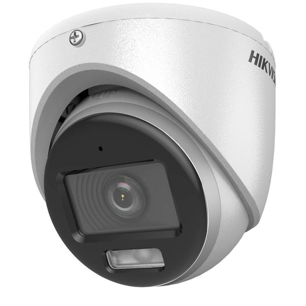 HIKVISION 3K Smart Hybrid ColorVu Turret with audio, 20M - DS-2CE70KF0T-LMFS