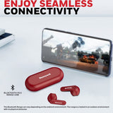 Suono P2000 Truly Wireless Earbuds – Red